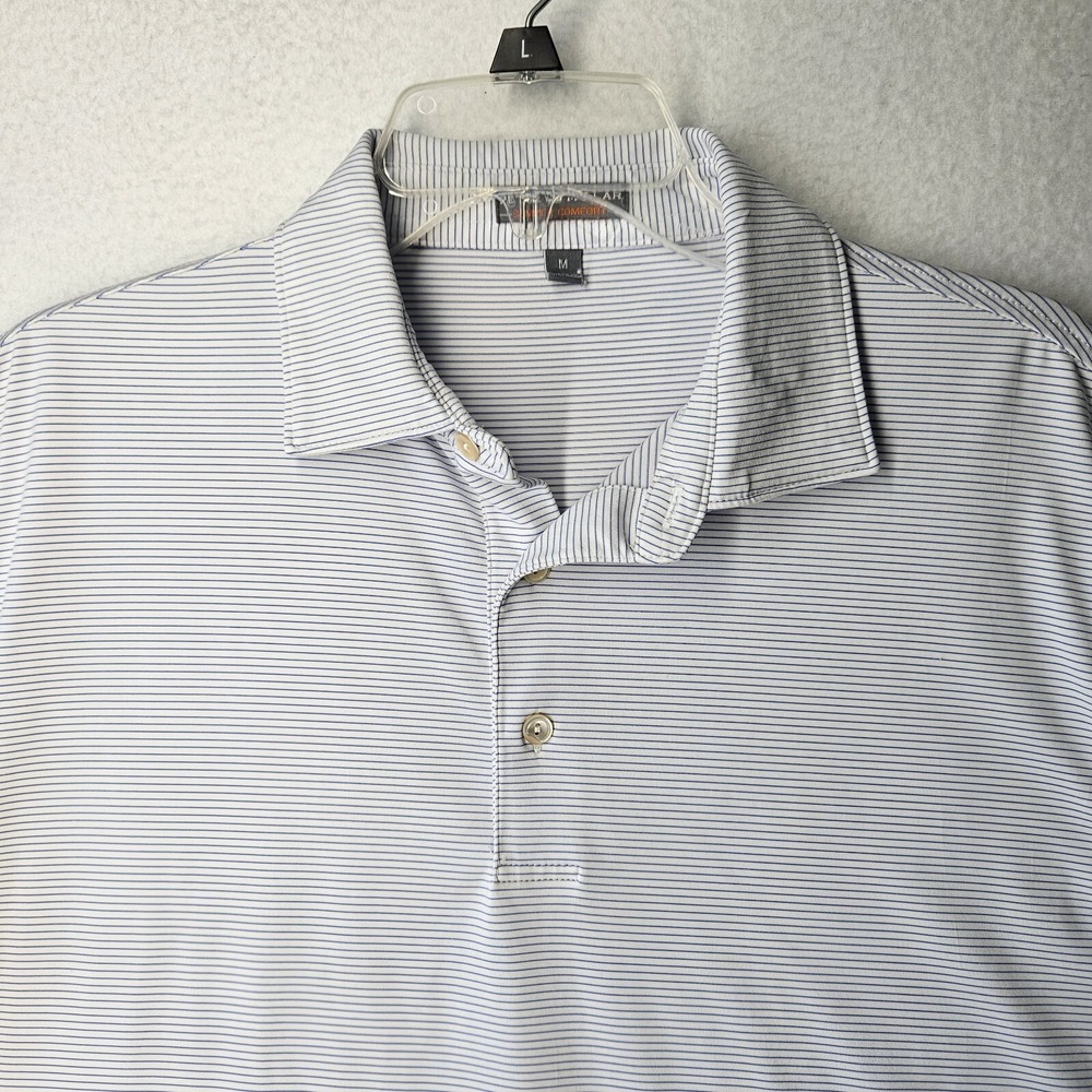 Peter Millar Summer Comfort Striped Golf Polo Shirt Mens Med Paso Fino 2015